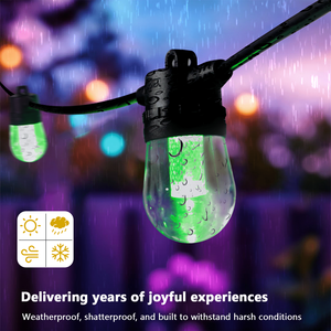 Luci a Stringa <span class=keywords><strong>LED</strong></span> per Esterni IP65 Impermeabili RGBW DC36V con Sincronizzazione Musicale, Illuminazione per Vialetti e Luci Festive Permanenti - Product Image 3
