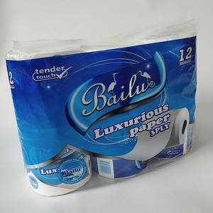 Bán Buôn Tiêu Chuẩn Trắng Vệ Sinh Màu Xanh Kích Thước Gỗ Nguyên Chất Bột Giấy Papel Higienico Cuộn Giấy Vệ Sinh - Product Image 3