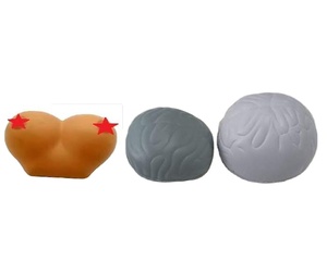 Balle <span class=keywords><strong>anti</strong></span>-<span class=keywords><strong>stress</strong></span> en mousse PU avec logo personnalisé, forme de sein, pour soulager le <span class=keywords><strong>stress</strong></span> - Product Image 2