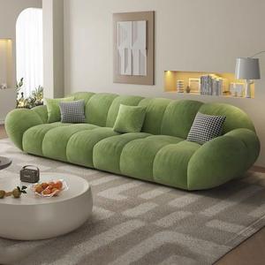 Modern basit düz sıra oturma odası Set bulut krem Petal kesit kanepe küçük daireler için fransız kanepe - Product Image 2