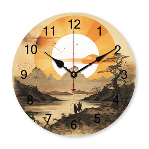 Custom image Custom Design PVC Analog <b>Wall</b> <b>Clock</b> Single Face Minimalist Style for Home Office School <b>Living</b> <b>Room</b> Decoration - Product Image 4