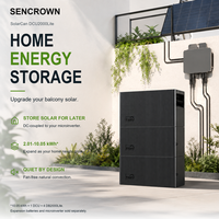 Système de stockage d'énergie domestique avec sortie 2000W, batterie LiFePO4 extensible de 10,05 kWh pour application solaire sur balcon