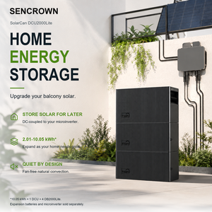 Sistema de Almacenamiento de Energía Doméstico con Salida de 2000W, Batería LiFePO4 Expandible de 10.05kWh para Aplicaciones <span class=keywords><strong>Solares</strong></span> en Balcones - Product Image 1