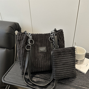 2026新款2件套手提包女式大容量单肩纯色包 - Product Image 5