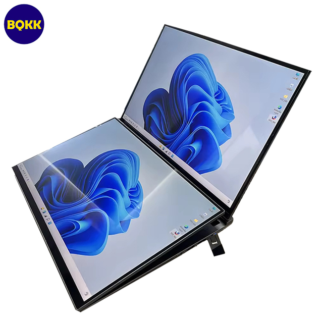 Best Selling  Dual Touchscreen Two Monitor Dual Screen Touch Laptop 1920 * 1200 Rgb Backlit Keyboard Business Office