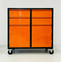 Armoire à outils métallique professionnelle OEM personnalisable, chariot de rangement mobile pour atelier avec tiroirs verrouillables, étagères réglables et roulettes