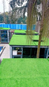 Gazon artificiel hautement réaliste, pelouse artificielle d'extérieur, verdure réaliste pour jardin, herbe synthétique durable - Product Image 3