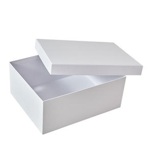 Caja de regalo personalizada de alta gama con diseño de cielo y tierra, blanca, para zapatos de niños y niñas, caja de embalaje para regalos, cosméticos, joyas y recuerdos. - Product Image 1