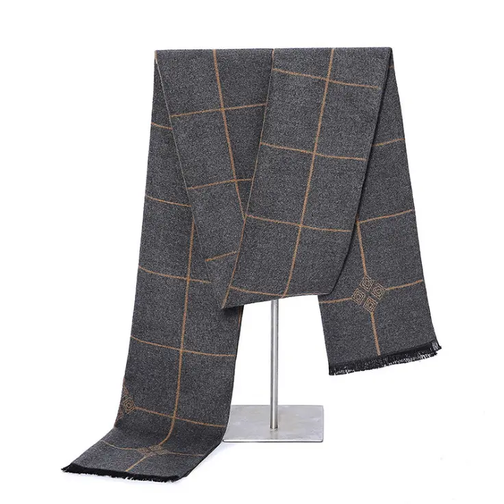 Winter Cashmere Scarf Korean Fashion Top Sale Men Cashmere Winter Plaid Scarf