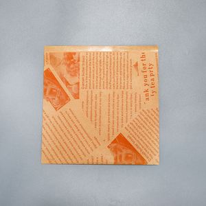 Sac en papier imprimé à double poche ouverte, résistant à l'huile et à la graisse, pour pain, gaufres, hamburgers, sandwichs, beignets, en forme de triangle - Product Image 6
