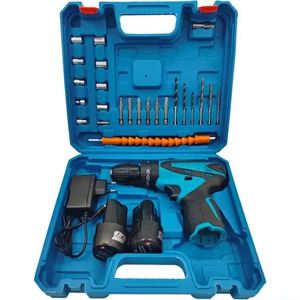 <span class=keywords><strong>Perceuse</strong></span> à percussion sans fil 21V de haute qualité 10MM avec batterie au lithium, moteur DC à balais, couple réglable 3 vitesses 32N.m pour perçage de métaux DIY - Product Image 4