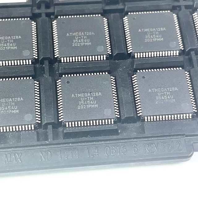 MCU ICs ATMEGA128A-AU TQFP-64 Microcontrollers Electronic Parts in Stock huakeshengyeic