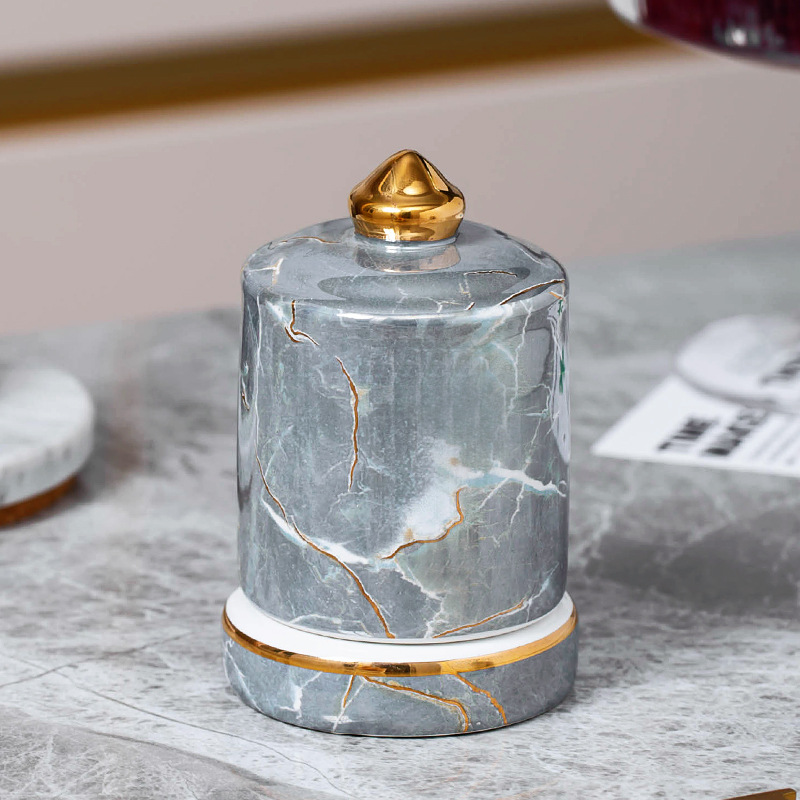 Ice diamond gray toothpick holder