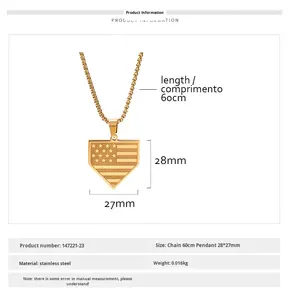 Collares de acero inoxidable populares y más vendidos, frases inspiradoras, lemas, escudos, colgantes, accesorios de moda - Product Image 2