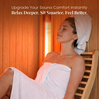 Sauna portable en cèdre canadien en forme de S, léger, durable et ergonomique avec dossier – DYNAMIC SAUNAS