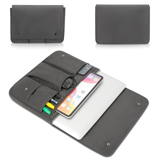 Factory Direct Custom Printed Logo Portable Computer Cover Messenger Bags 13 Inches Business Laptop Sleeves with Slot Pockets