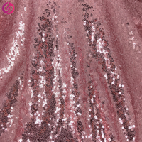 Tissu en filet à sequins multicolores pour robes, motif chaotique, vente en gros