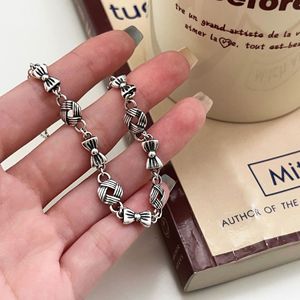 S925 Sterling Silver <b>Bow</b> Bracelet For Women Retro Style <b>Gift</b> Jewelry - Product Image 2