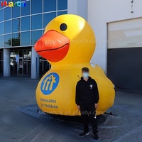 Canard gonflable géant gonflable de publicité extérieure mascotte gonflable mignonne prix d'usine pour la promotion d'événement