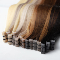Extensions de cheveux humains à bandes invisibles, double trame injectée sans couture, 100% cheveux vierges Remy