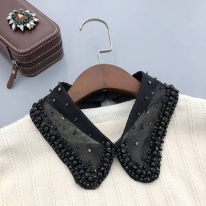 يوجين الراقية قلادة اليدوية الثقيلة الحرفية الرجعية اللؤلؤ حجر الراين الماس الغزل الثقيلة الدينية الدرجة العالية طوق وهمية - Product Image 2