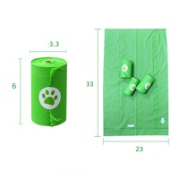 Sacs à déjections canines personnalisés écologiques en PBAT+PLA+Amidon, biodégradables, compostables, solution durable pour les déchets de chien