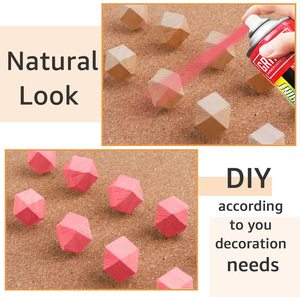 50 Cái Hình Dạng Hình Học Bằng Gỗ Thumb Tacks Trang Trí Push Pins Cho Cork Board Bản Đồ Hình Ảnh Lịch - Product Image 5