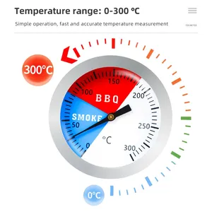 BBQ Barbecue <strong>Stove</strong> <strong>Thermometer</strong> 0-300 Barbecue <strong>Thermometer</strong> Kitchen <strong>Thermometer</strong> - Product Image 5