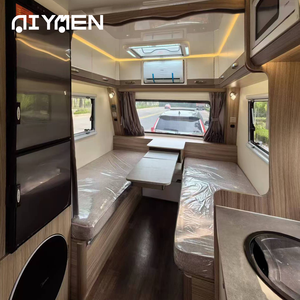 ハイブリッド高级屋外キャンプRVキャラバンアクスル电気ソーラーパネル屋根ミニガラス繊维トレーラーオフロード旅行キャンピングカー用 - Product Image 6