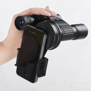 Monocular Binocular Telescope Phone Clip Holder For Astronomical Birdwatching Microscope Camera Adapter Black WYYSJJ - Product Image 1