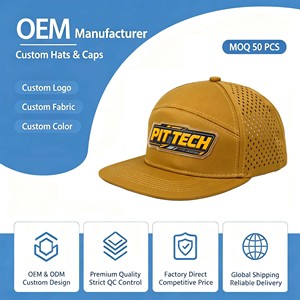 Gorras Snapback con Logotipo Bordado Personalizado OEM, Gorras de 6 Paneles, Gorras de Nailon Sin Estructura - Product Image 1