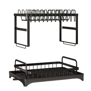 适用于家庭厨房的 <span class=keywords><strong>2</strong></span> 层餐具干燥架多功能餐具收纳架和水槽支架 - Product Image 1