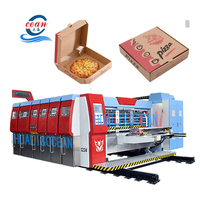 Ocean Automatic Corrugated Carton Printing Slotting Die Cutting Pizza Paper Cardboard Box Machine