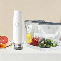 Bomba de Vacío para Alimentos Moderna y Auténtica, Sellador de Vacío Portátil de Plástico para el Hogar, con Tecnología de Inyección, para Uso en Fiestas y Cocina