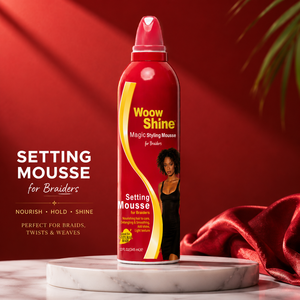 Mousse Idratante a Lunga Durata per Acconciature Intrecciate, Schiuma Modellante Naturale per Capelli, Lucidante, Non Sfaldante, per Bordi Lisci - Product Image 1