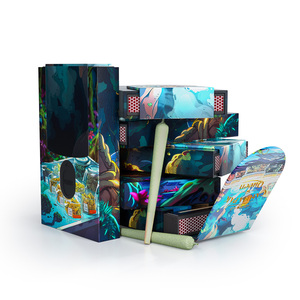 Nhà Máy Giá ngăn kéo Hộp bao bì giấy các tông trượt từ lật TOP <span class=keywords><strong>5</strong></span> gói hút trước CuộN hộp hiển thị với trận đấu - Product Image 5