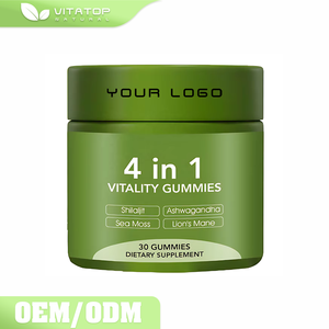 Gomitas <span class=keywords><strong>de</strong></span> Bienestar 4 en 1 OEM con Musgo Marino, Ashwagandha, Melena <span class=keywords><strong>de</strong></span> León, Shilajit y <span class=keywords><strong>Miel</strong></span> <span class=keywords><strong>de</strong></span> Manuka - Product Image 1