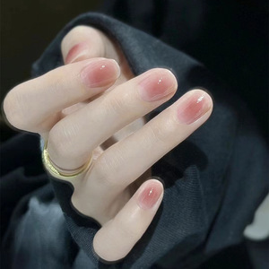 Faux Ongles Courts à Pression ZJ – Vente en Gros, Haute Qualité, 24 Pièces, Acrylique, Luxe, Étiquette Privée, Emballage Fournisseur French Tip - Product Image 3