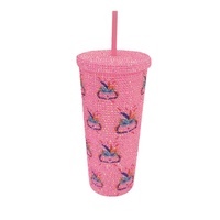 Vaso de Plástico Delgado de 22oz para Gimnasio, a Prueba de Fugas, Libre de BPA, Ecológico, Seguro para Alimentos, con Pajita, en Caja de Regalo para Mujer, Producción a Granel, Marca OEM