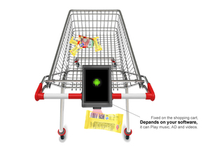 2024 recién llegado <span class=keywords><strong>Bimi</strong></span> supermercado carrito de la compra comprobador de precios escáner de código de barras móvil con batería incorporada superwin POS - Product Image 6