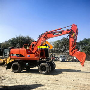 Excavatrice sur pneus Doosan DX150W-9 DH150W-7 de 15 tonnes avec moteur Cummins, d'occasion, à vendre - Product Image 6