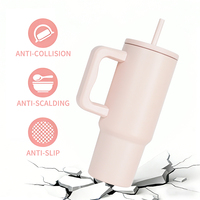 Grande gourde isotherme personnalisée en acier inoxydable, bouteille isotherme chaude et froide avec poignée