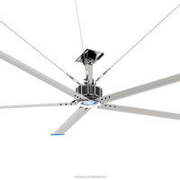 Ventilateur HVLS Ventilateur de plafond industriel de grande taille Refroidi par air Ventilation Blow Prix bon marché 220V/380V Grand ventilateur de plafond industriel