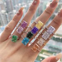 Anillos de Boda de Plata de Ley S925 con Circonita Cúbica 8A de Dylam Wholesale, Anillo de Joyería de Diamantes de Compromiso para Mujer, Anillos Personalizados
