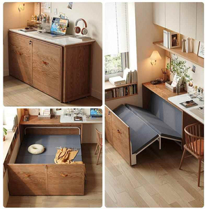 Lit Murphy moderne en acier portable avec assemblage facile, multi-tailles pour le bureau et la chambre à coucher, utilisation pour la pause déjeuner - Product Image 2