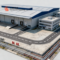 Hangar d'avion en vente chaude, structure en acier préfabriqué, matériau de structure en acier préfabriqué, hangar industriel, entrepôt