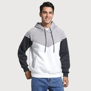 Hoodies personnalisés pour hommes, style streetwear hip-hop, avec logo brodé et impression en relief. - Product Image 1