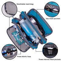 Trousse de toilette de voyage portable, sac cosmétique résistant à l'eau, organiseur de voyage pour accessoires