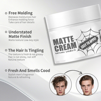 Cire coiffante pour hommes, produit de qualité salon, 80g, tenue forte, texture mate, argile coiffante