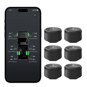 Sistema de control de presión de neumáticos de bicicleta y motocicleta compatible con Bluetooth (<span class=keywords><strong>TPMS</strong></span>) con aplicación de gestión de seguridad del vehículo - Product Image 5